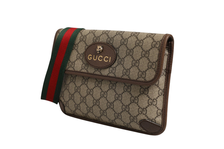Supreme Monogram Neo Vintage Web Belt Bag Brown Gucci