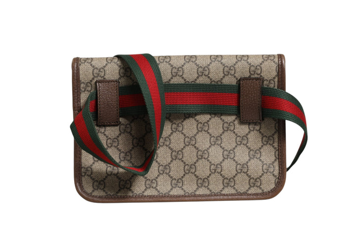 Supreme Monogram Neo Vintage Web Belt Bag Brown Gucci