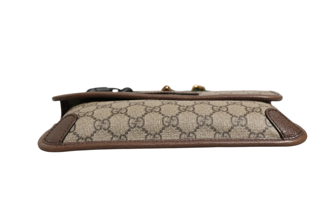 Supreme Monogram Neo Vintage Web Belt Bag Brown Gucci