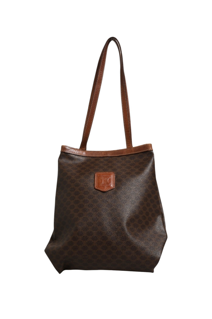 Macadam Canvas Shoulder Tote Bag Celine