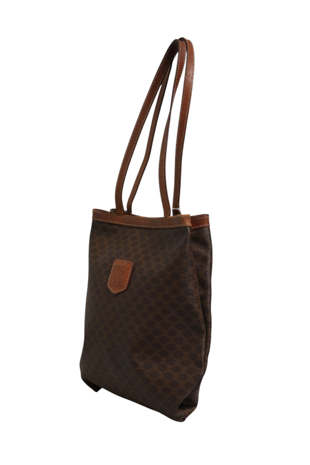 Macadam Canvas Shoulder Tote Bag Celine