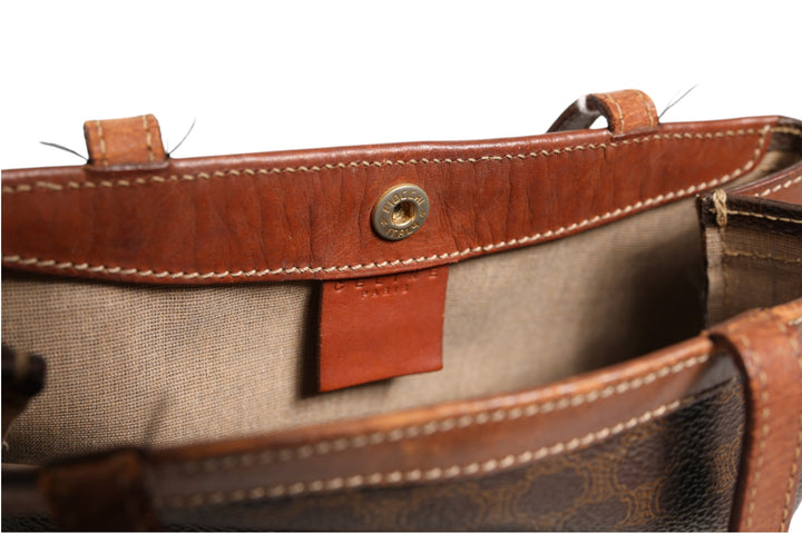 Macadam Canvas Shoulder Tote Bag Celine