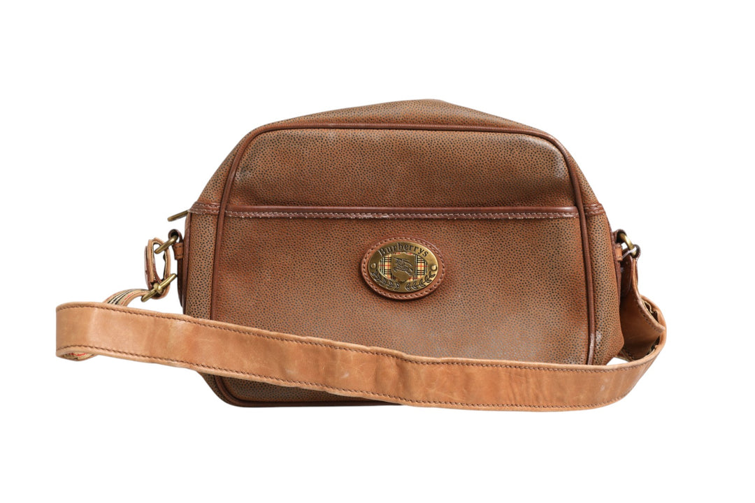 Brown and Gold Crossbody Bag Burberry