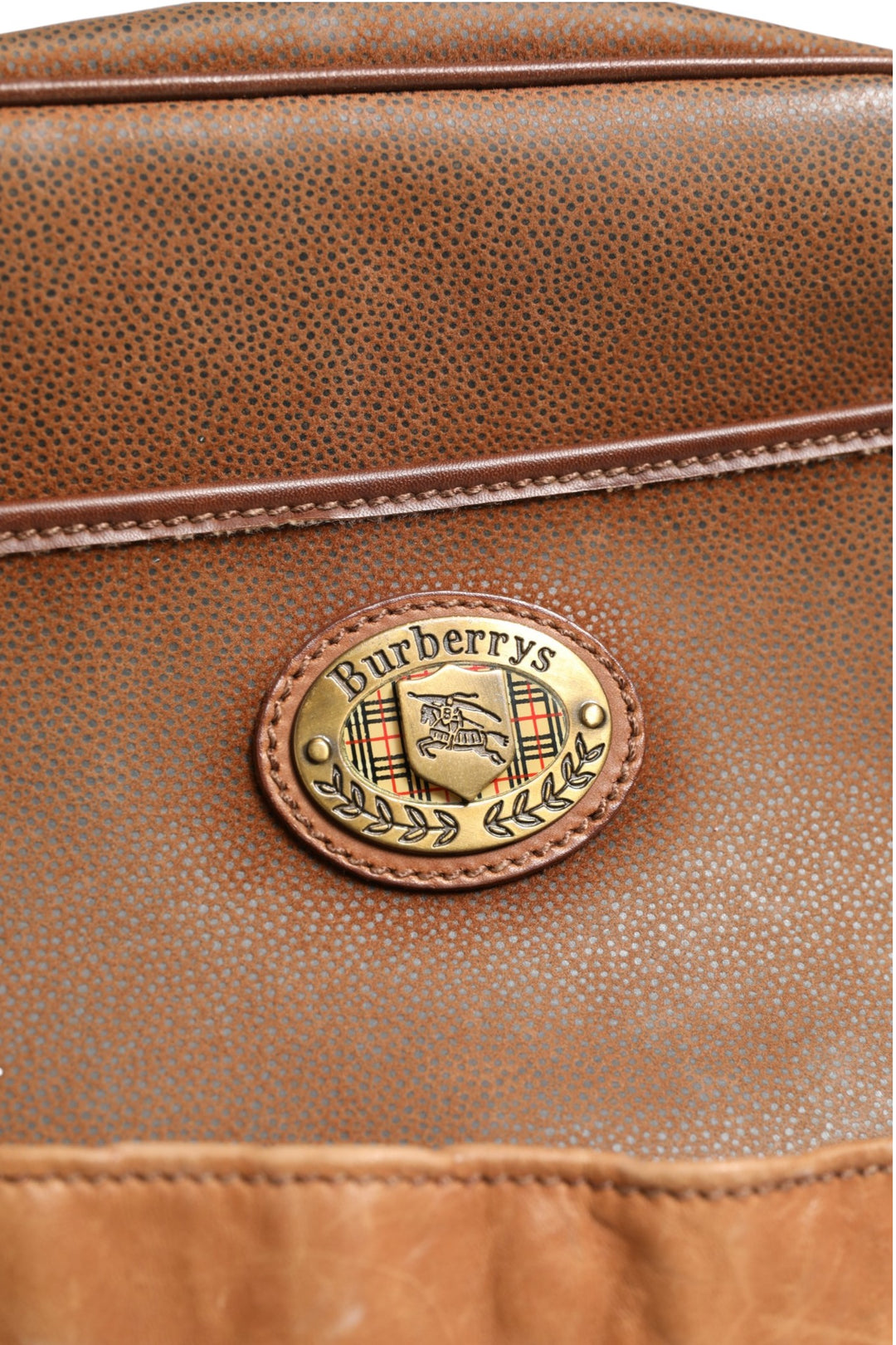 Brown and Gold Crossbody Bag Burberry