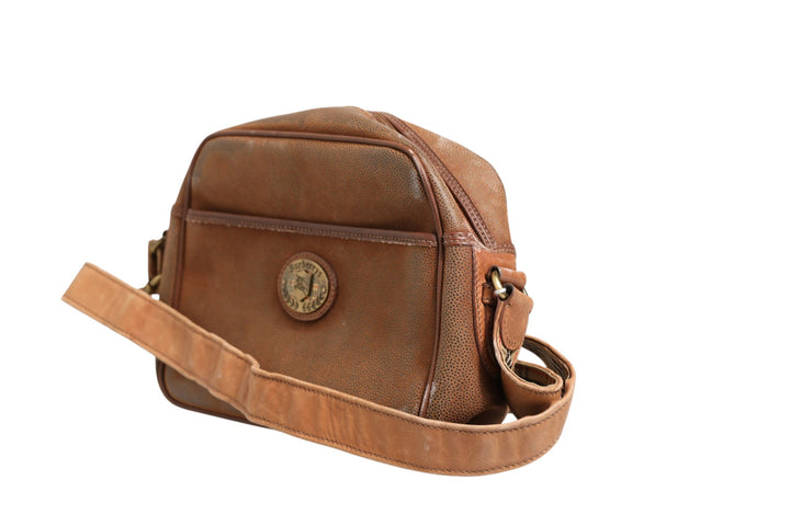 Brown and Gold Crossbody Bag Burberry
