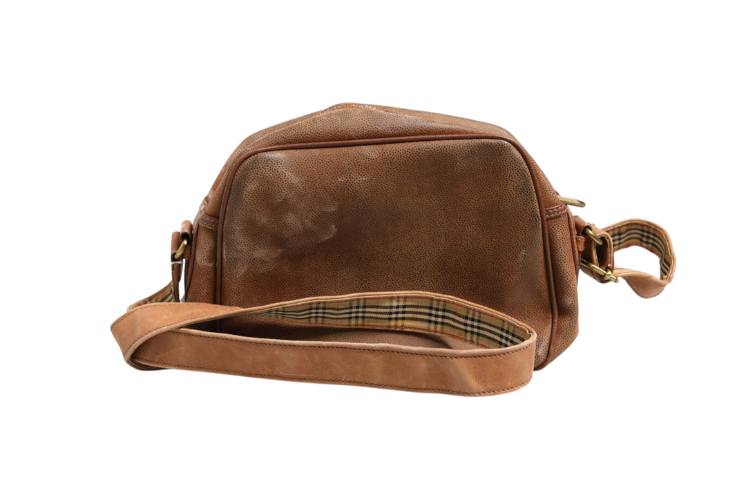 Brown and Gold Crossbody Bag Burberry