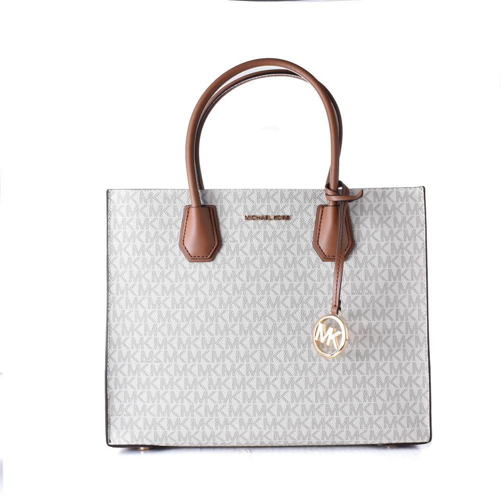 Gray Leather Handbag Michael Kors
