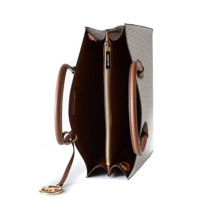 Gray Leather Handbag Michael Kors