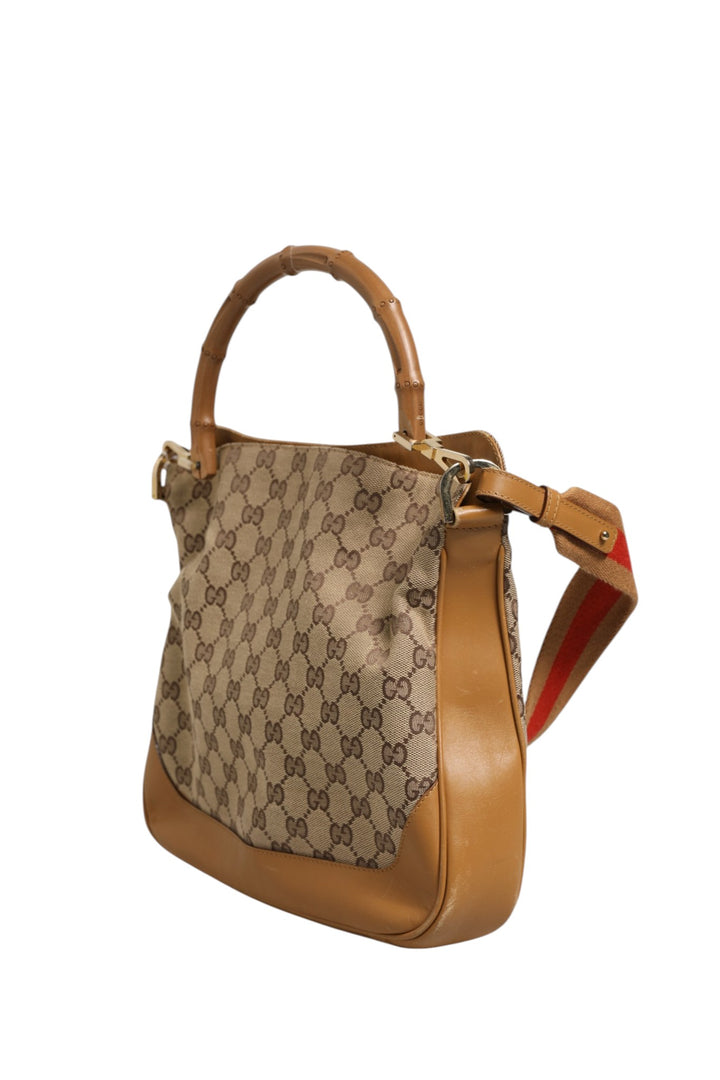 Diana Small Shoulder Bag in GG Canvas Gucci