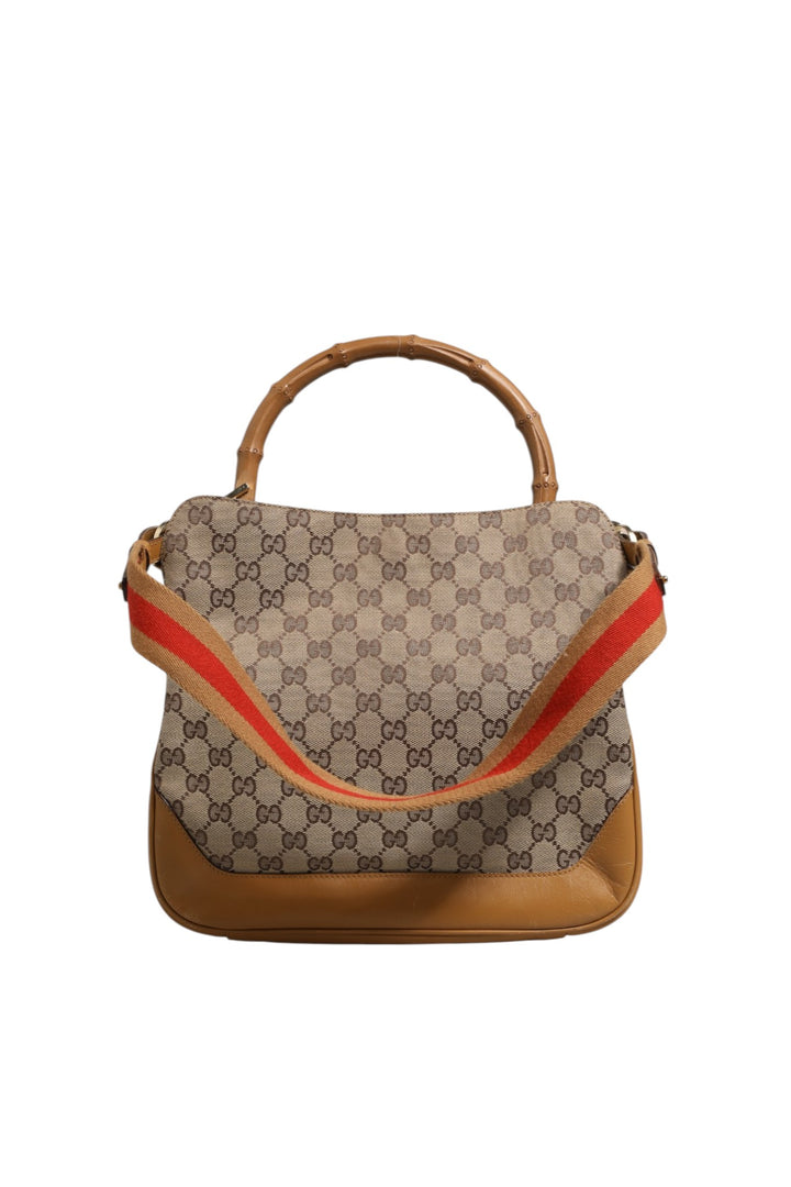 Diana Small Shoulder Bag in GG Canvas Gucci