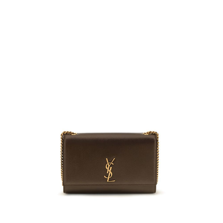 Brown Calf Leather Bos Taurus Shoulder Bag Saint Laurent