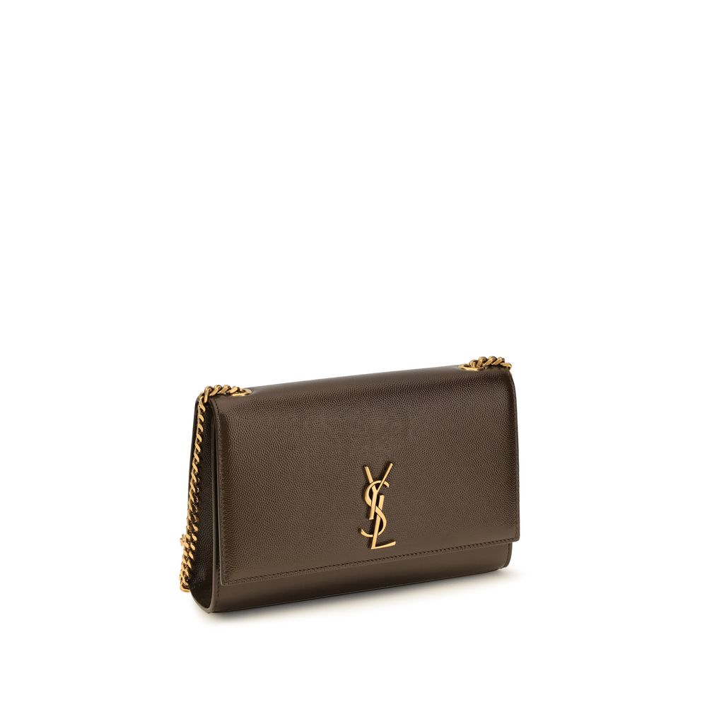 Brown Calf Leather Bos Taurus Shoulder Bag Saint Laurent