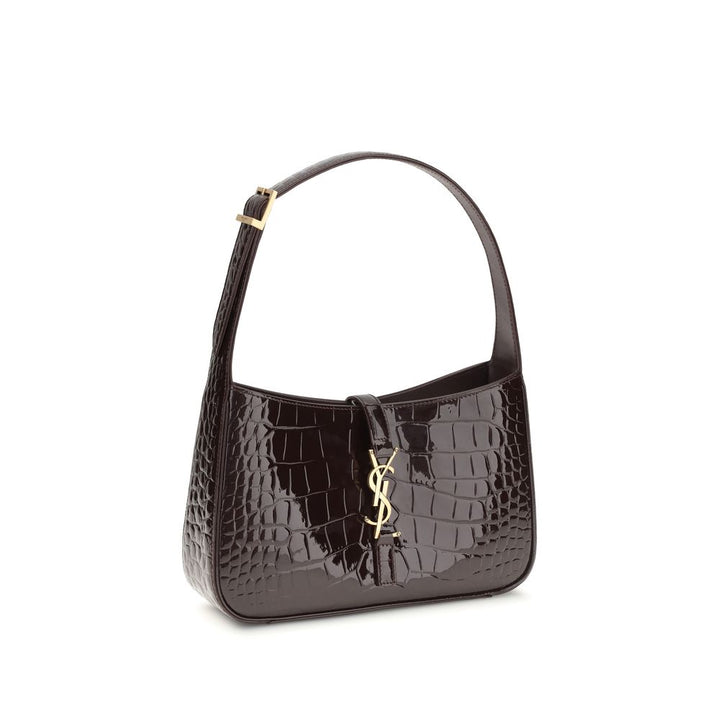 Bordeaux Crocodile Shoulder Bag Saint Laurent