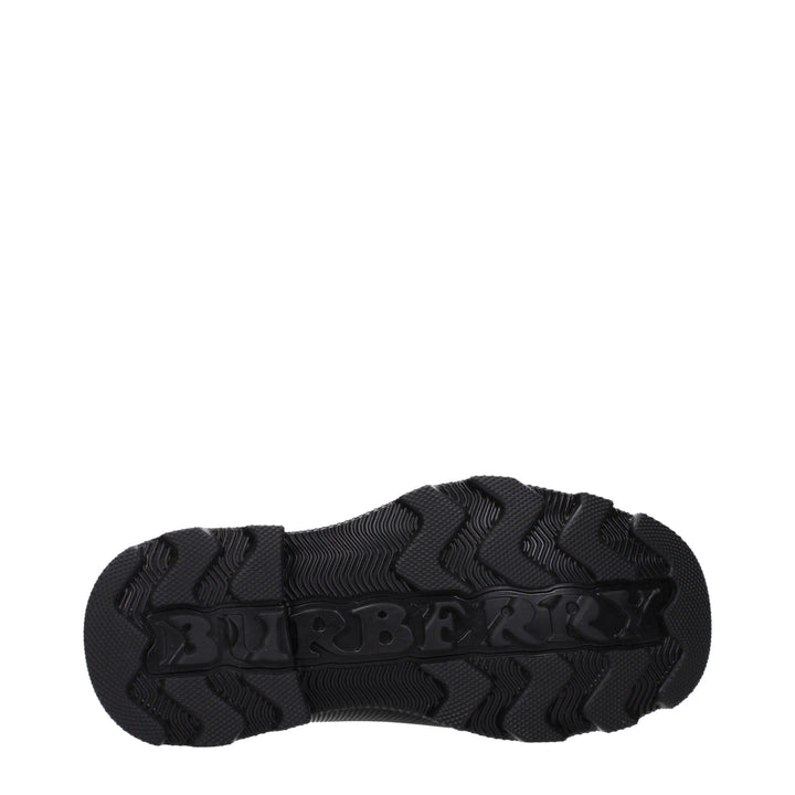 Black Cotton Ankle Boots Burberry