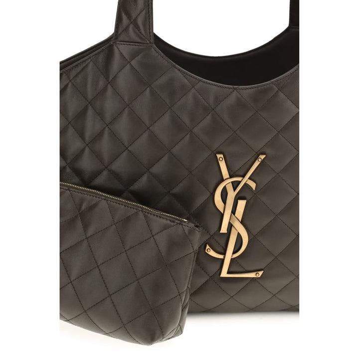 Bicolor Napa Leather / Calf Bos Taurus Shoulder Bag Saint Laurent