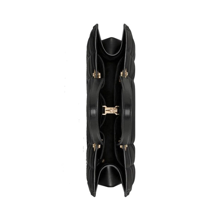 Black Leather Tote Bag