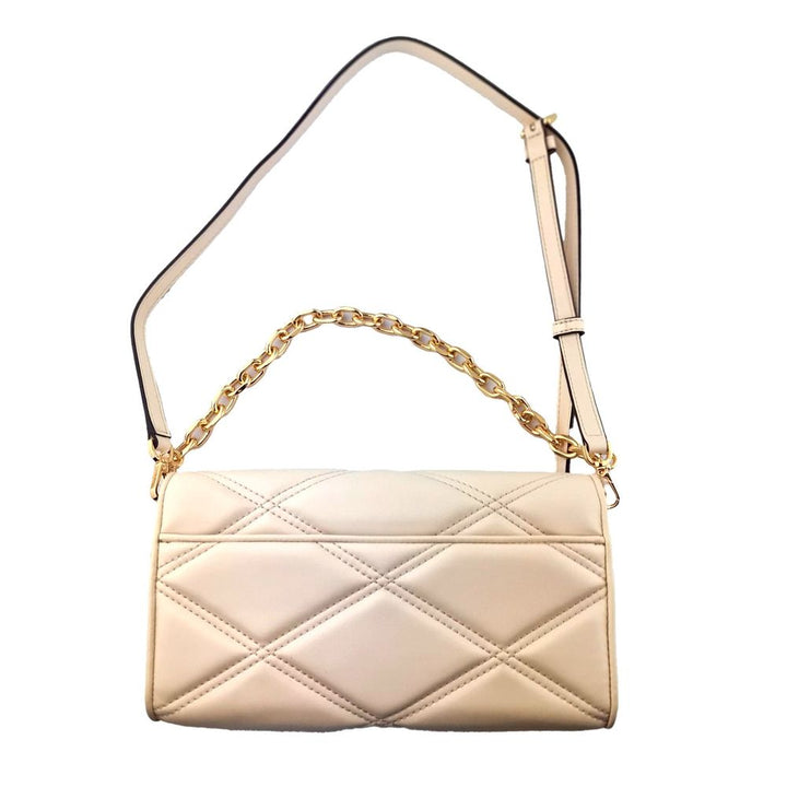 Beige Leather Shoulder Bag Michael Kors