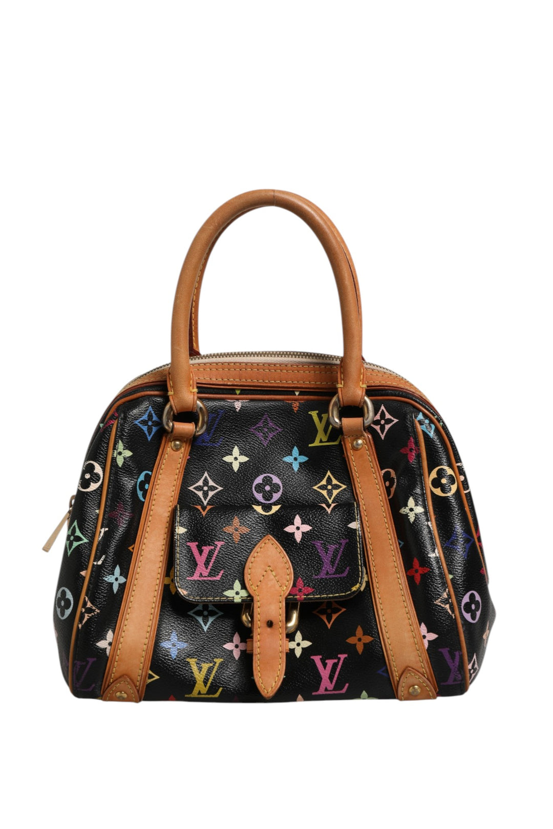 Black Monogram Multicolor Canvas Priscilla Handbag Louis Vuitton
