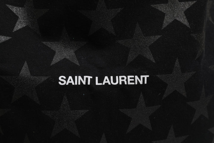 Rive Droite Black Tote Bag With Star Print Tote bag Saint Laurent