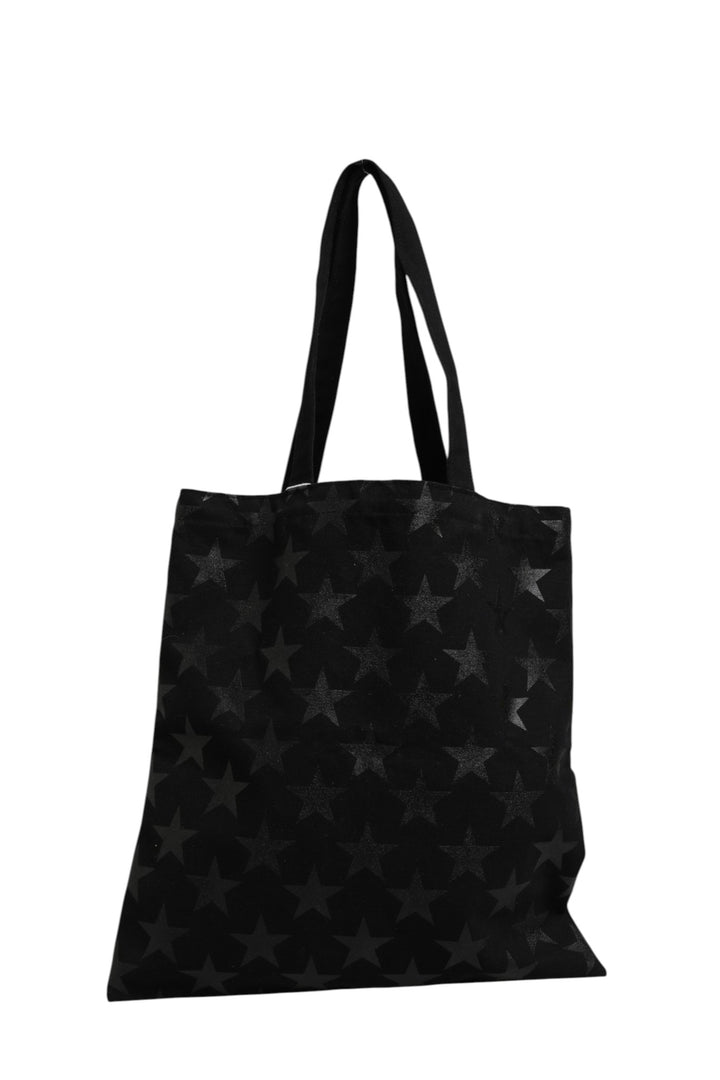 Rive Droite Black Tote Bag With Star Print Tote bag Saint Laurent