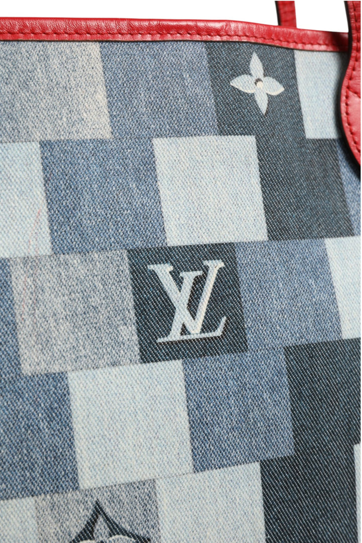 Neverfull Patchwork Monogram Denim Tote Bag Louis Vuitton