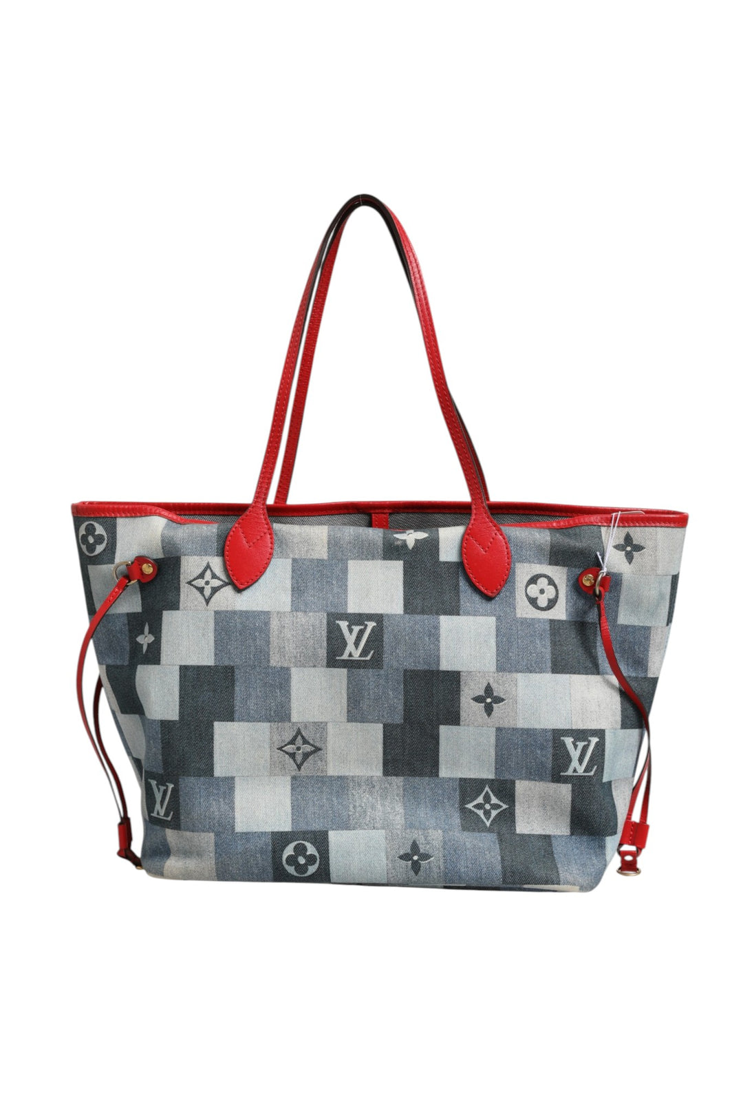 Neverfull Patchwork Monogram Denim Tote Bag Louis Vuitton