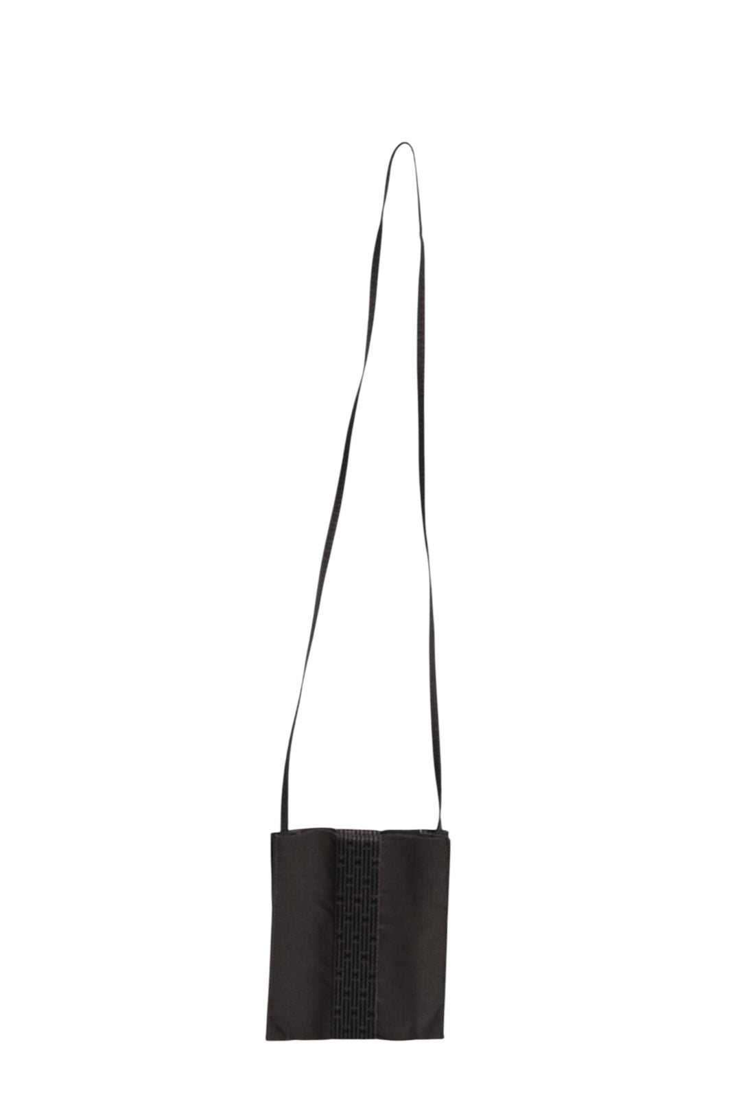 Dark gray pattern fabric bag Hermès