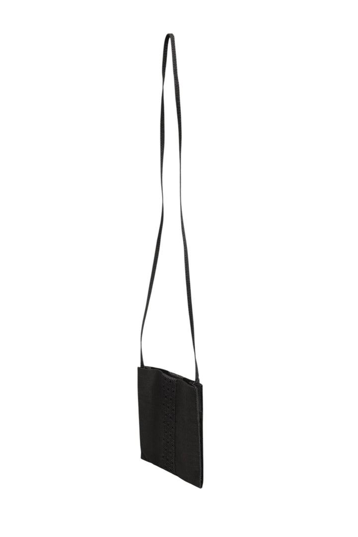 Dark gray pattern fabric bag Hermès