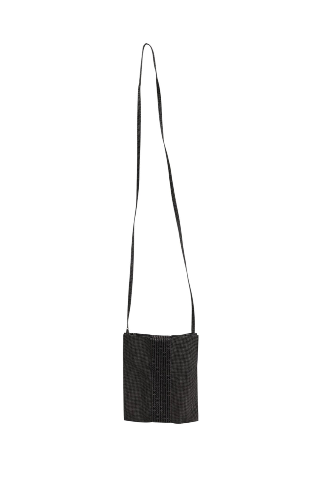 Dark gray pattern fabric bag Hermès