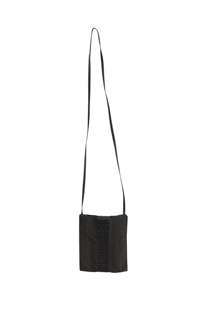Dark gray pattern fabric bag Hermès