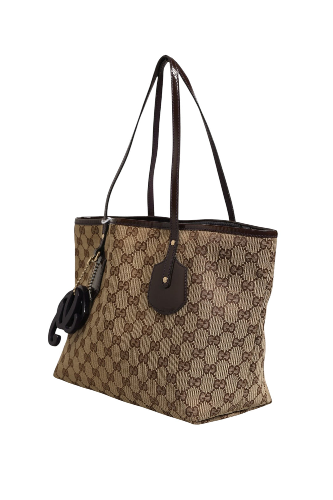 Beige Canvas Medium Jolie Charm Tote Bag Gucci