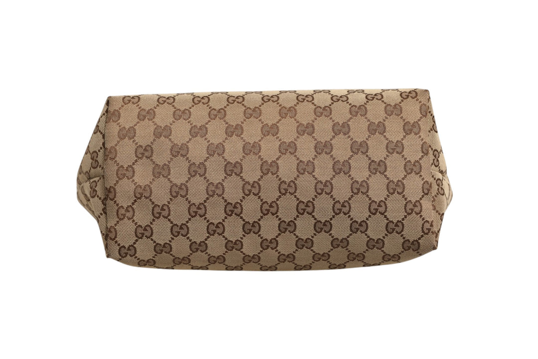 Beige Canvas Medium Jolie Charm Tote Bag Gucci
