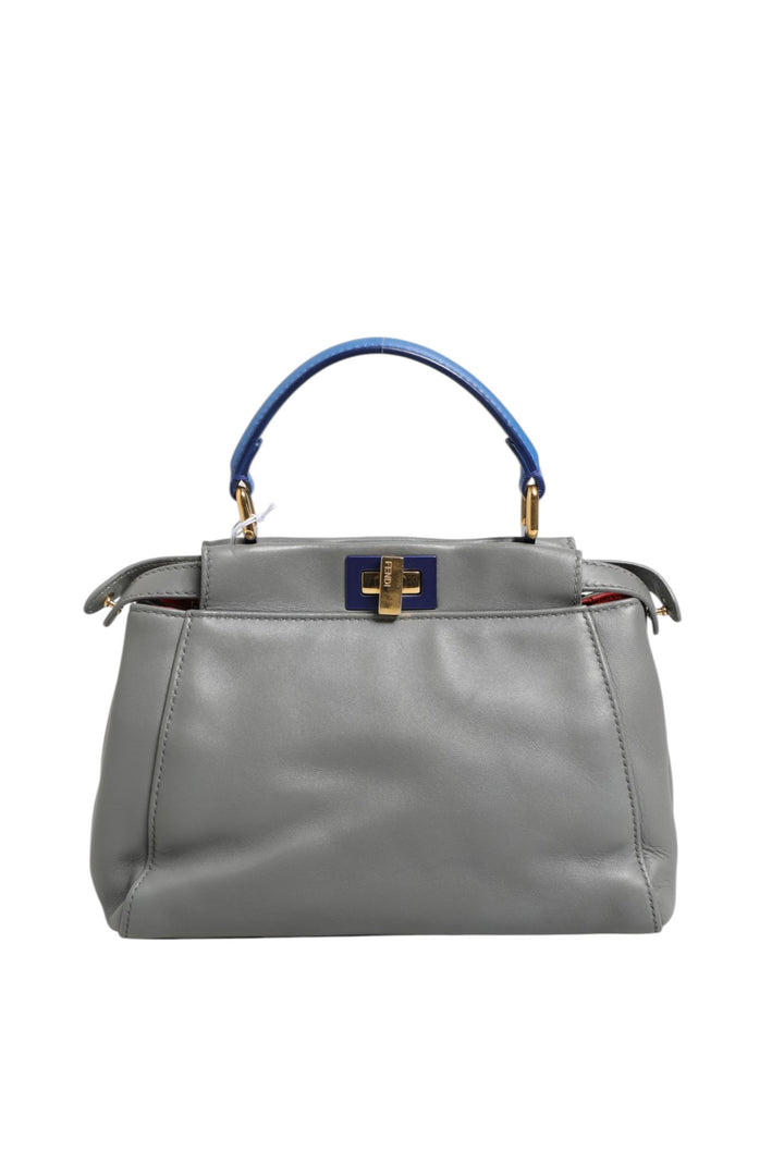 Mini Peekaboo Blue Grey Fendi