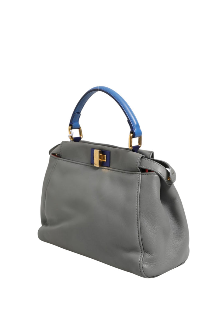 Mini Peekaboo Blue Grey Fendi