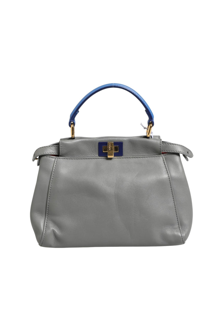 Mini Peekaboo Blue Grey Fendi