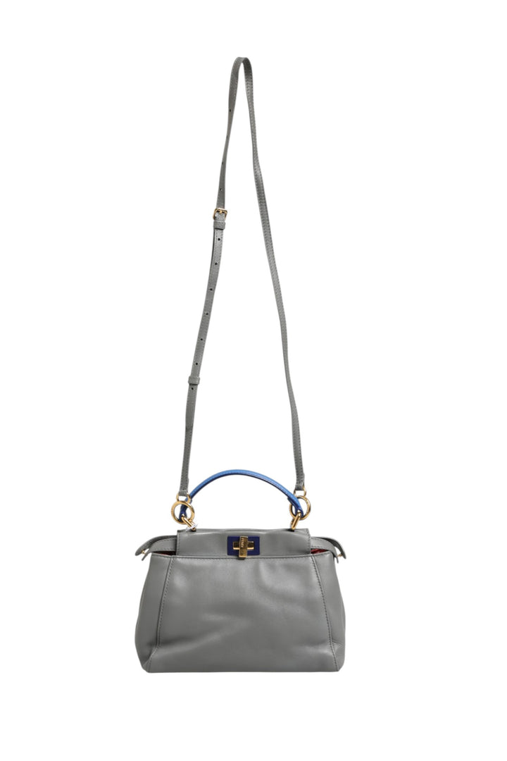 Mini Peekaboo Blue Grey Fendi