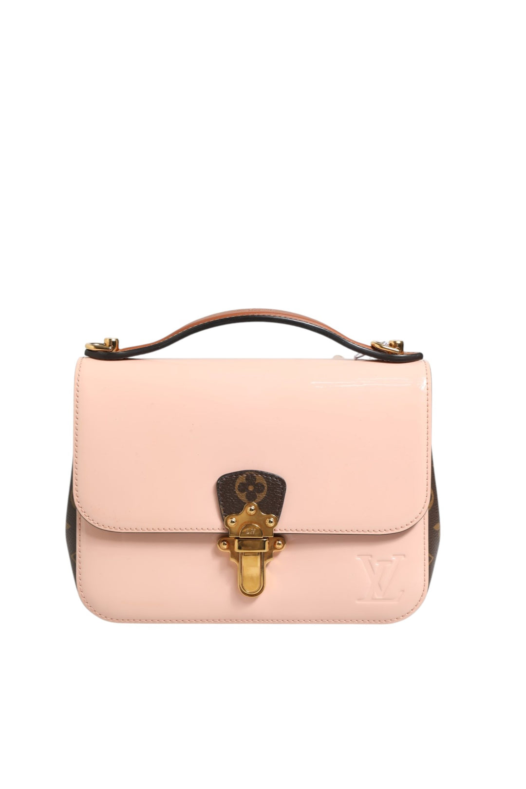 Pink Vernis and Monogram Canvas Cherrywood BB Shoulder Bag Louis Vuitton