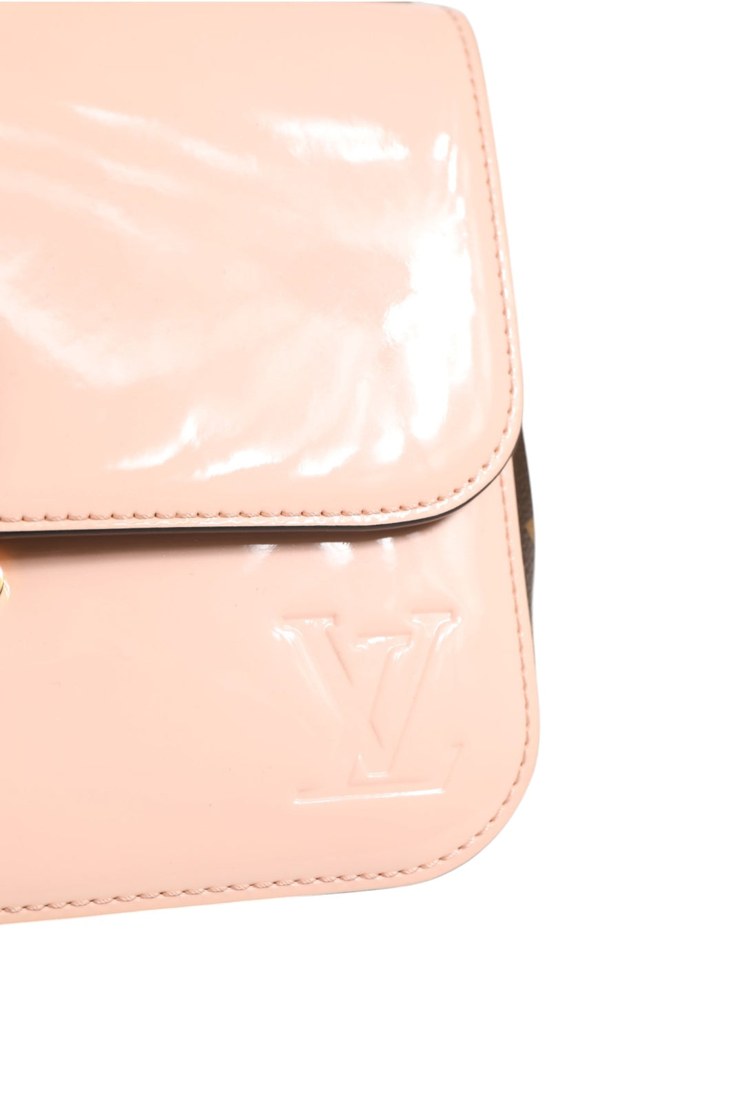 Pink Vernis and Monogram Canvas Cherrywood BB Shoulder Bag Louis Vuitton