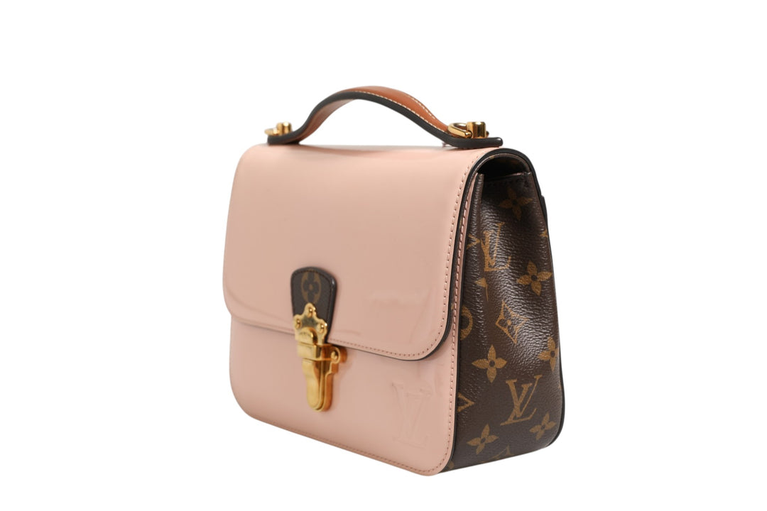 Pink Vernis and Monogram Canvas Cherrywood BB Shoulder Bag Louis Vuitton