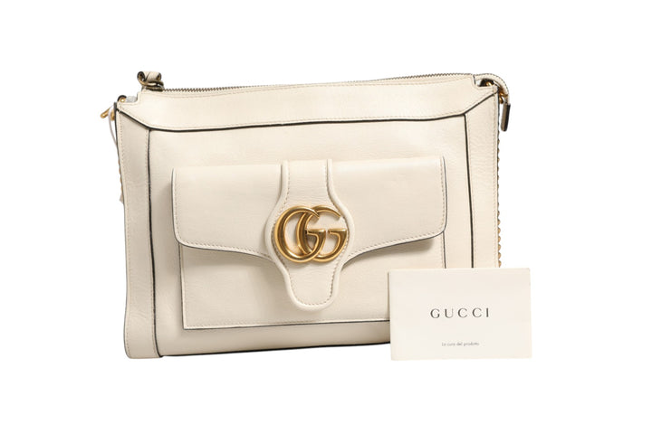 Arli Small Crossbody Bag White Leather Gucci