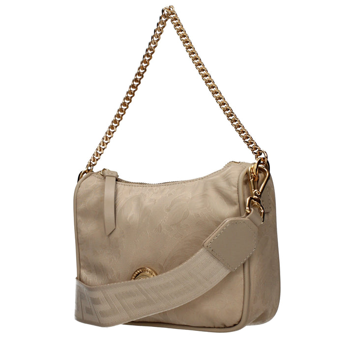 Beige Fabric Handbag Versace