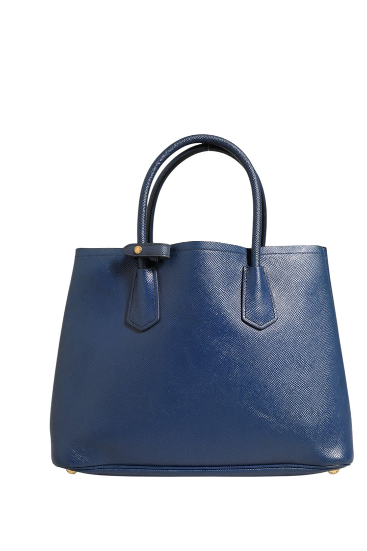Blue Saffiano Leather 2way Bag Prada
