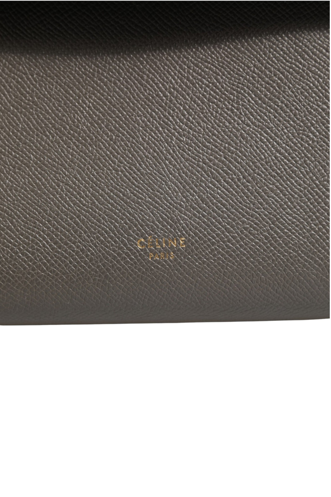Nano Belt Bag in Grained Calfskin Grey Celine