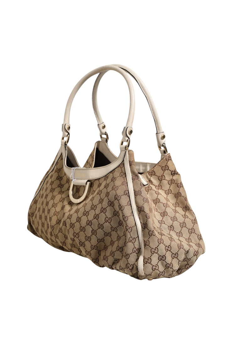 Canvas Abbey D Ring Shoulder Bag Gucci