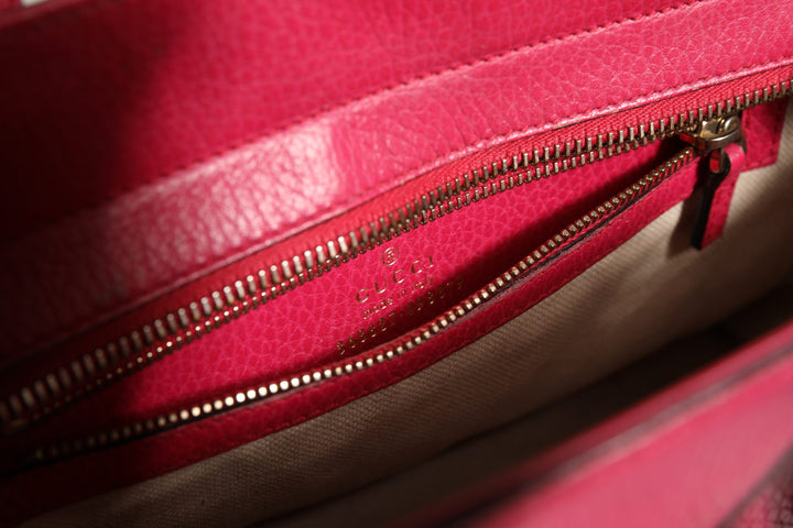 Swing Leather 2Way Tote Bag Gucci