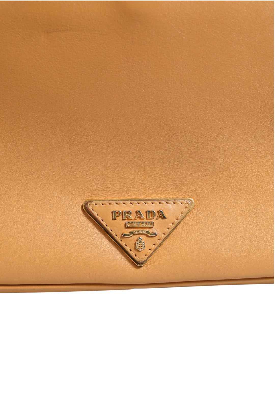 Sidonie Beige Pebble Leather shoulder bag Prada