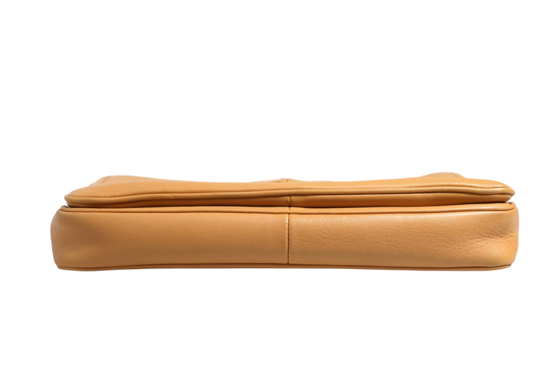 Sidonie Beige Pebble Leather shoulder bag Prada