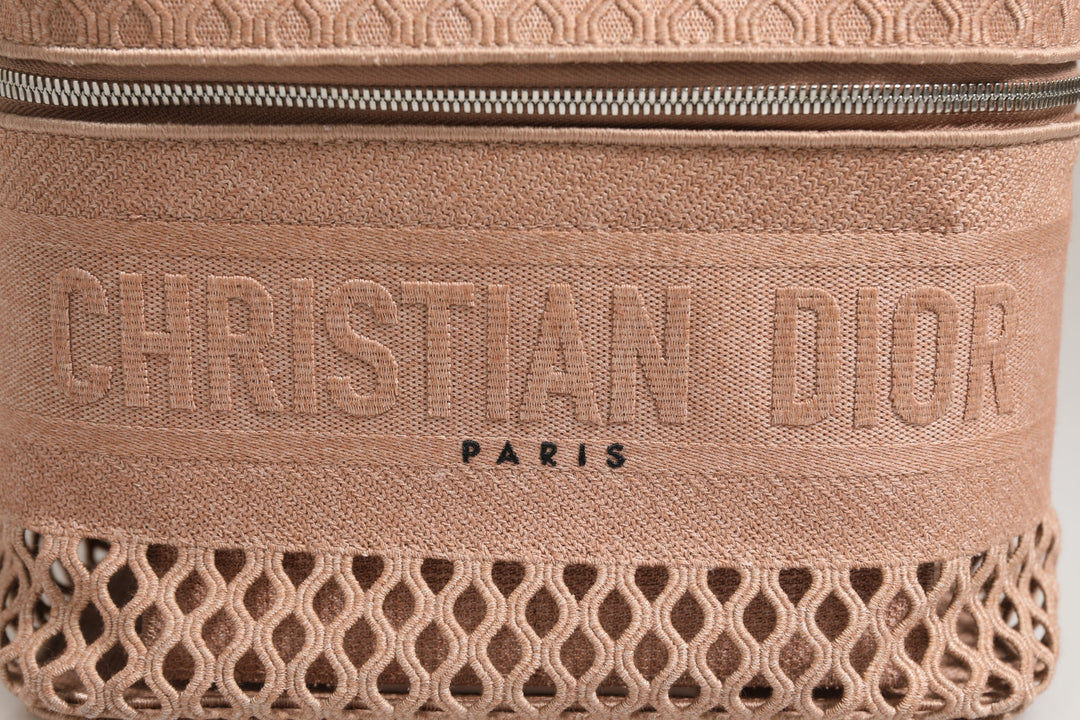 Mesh Embroidered Dior travel Vanity Case Christian Dior