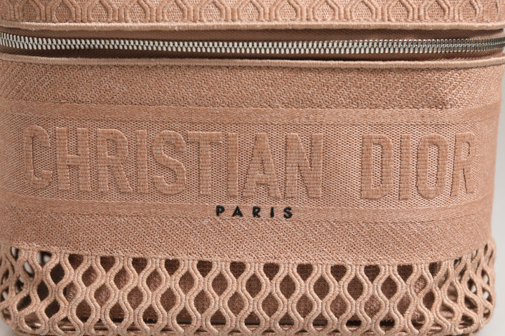 Mesh Embroidered Dior travel Vanity Case Christian Dior