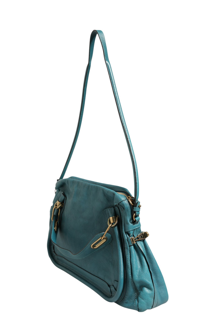 Paraty Bag in Aquamarine Leather Chloé